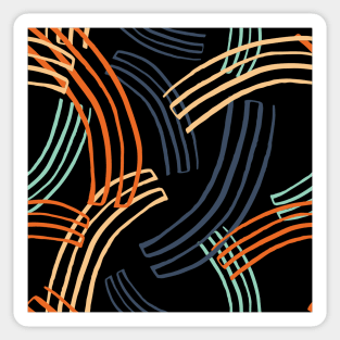 Abstract Lines And Soft Colors Sticker